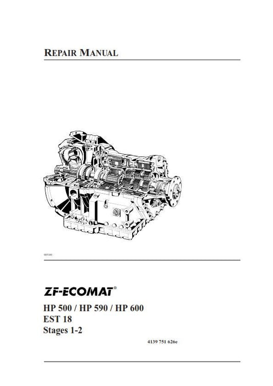 ZF Ecomat HP 500 590 600 - Est 18 - Stages 1-2 - Service Workshop Repair Manual