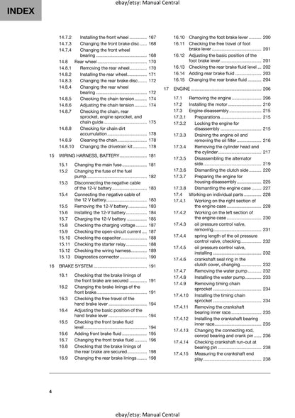 Husqvarna 2024 - FC FX 450 - Service Workshop Repair Manual