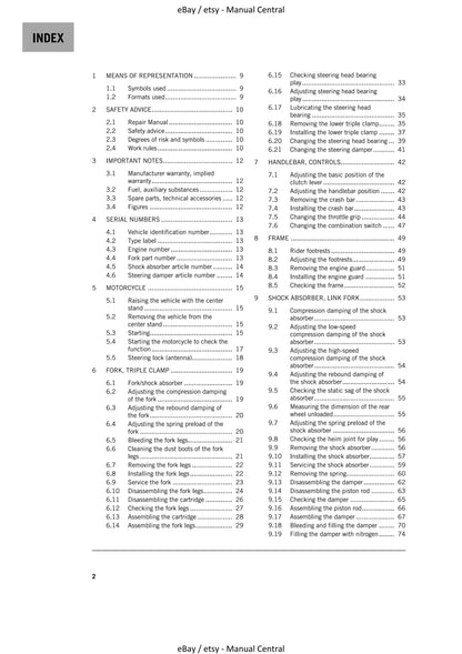 KTM 2021 - 1290 Super Adventure R - Service Workshop Repair Manual