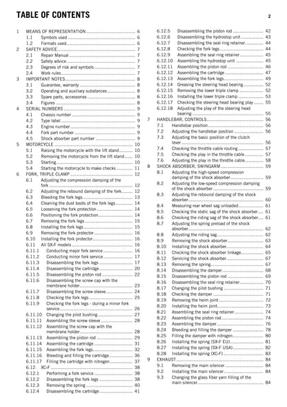 KTM 2014 - 250 SX-F XC-F - Service Workshop Repair Manual