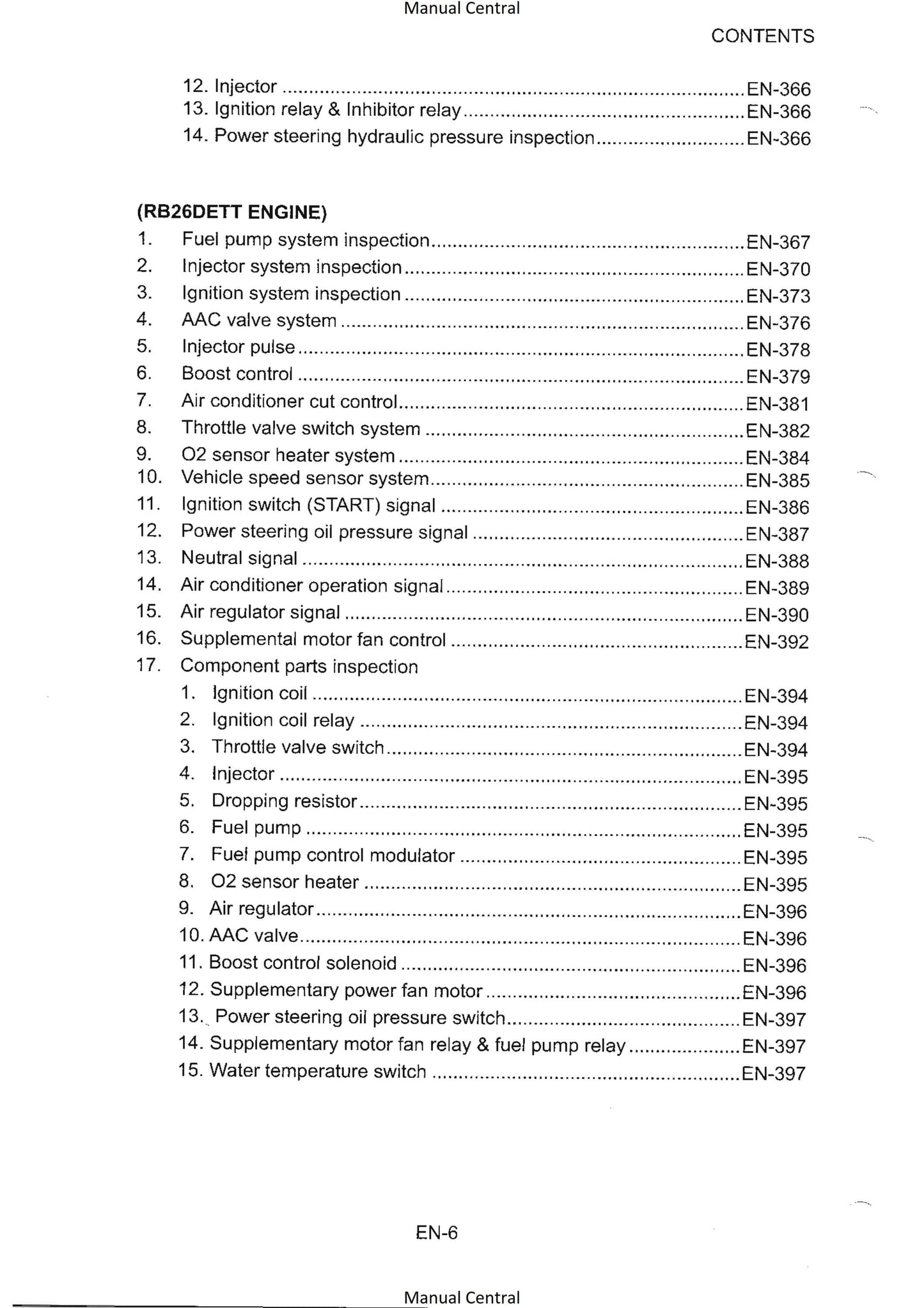 Nissan R33 Engines - RB20E RB25DE RB25DET RB26DETT - Workshop Service Repair Manual