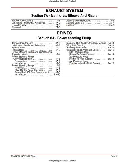 Mercury Mercruiser Service Manual 32 - 4.3L Gasoline Engine - SN 0M322781 & ABove -Nov 2001 Edition