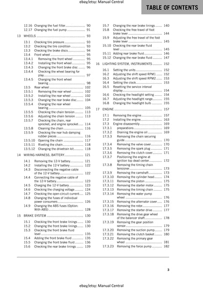 KTM 2017 - 250 Duke - Service Workshop Repair Manual