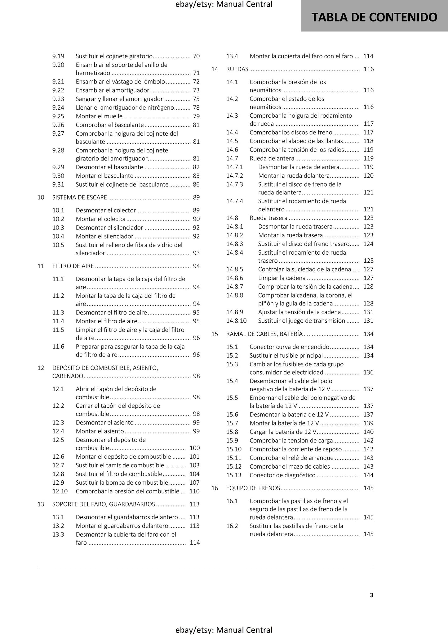 Spanish Language - Gasgas 2022 - EC 250 300 - Manual de Reparacion