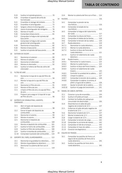 Spanish Language - Gasgas 2022 - EC 250 300 - Manual de Reparacion