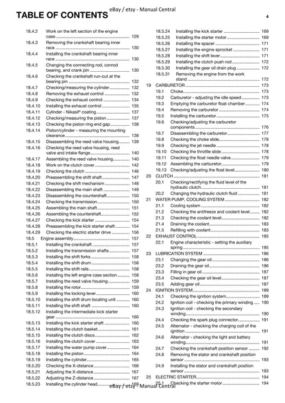 Husqvarna 2014 - TE 250 300 Eu Au Us- Service Workshop Repair Manual