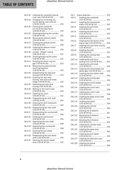 KTM 2017 - 125 150 XC-W - Service Workshop Repair Manual