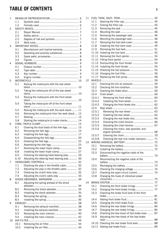 KTM 2014 - 125 200 Duke - Service Workshop Repair Manual