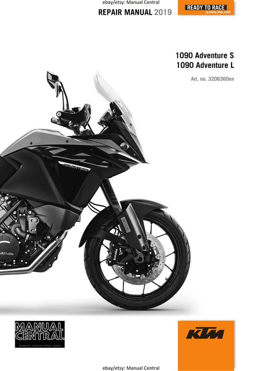 KTM 2019 - 1090 Adventure S L - Service Workshop Repair Manual