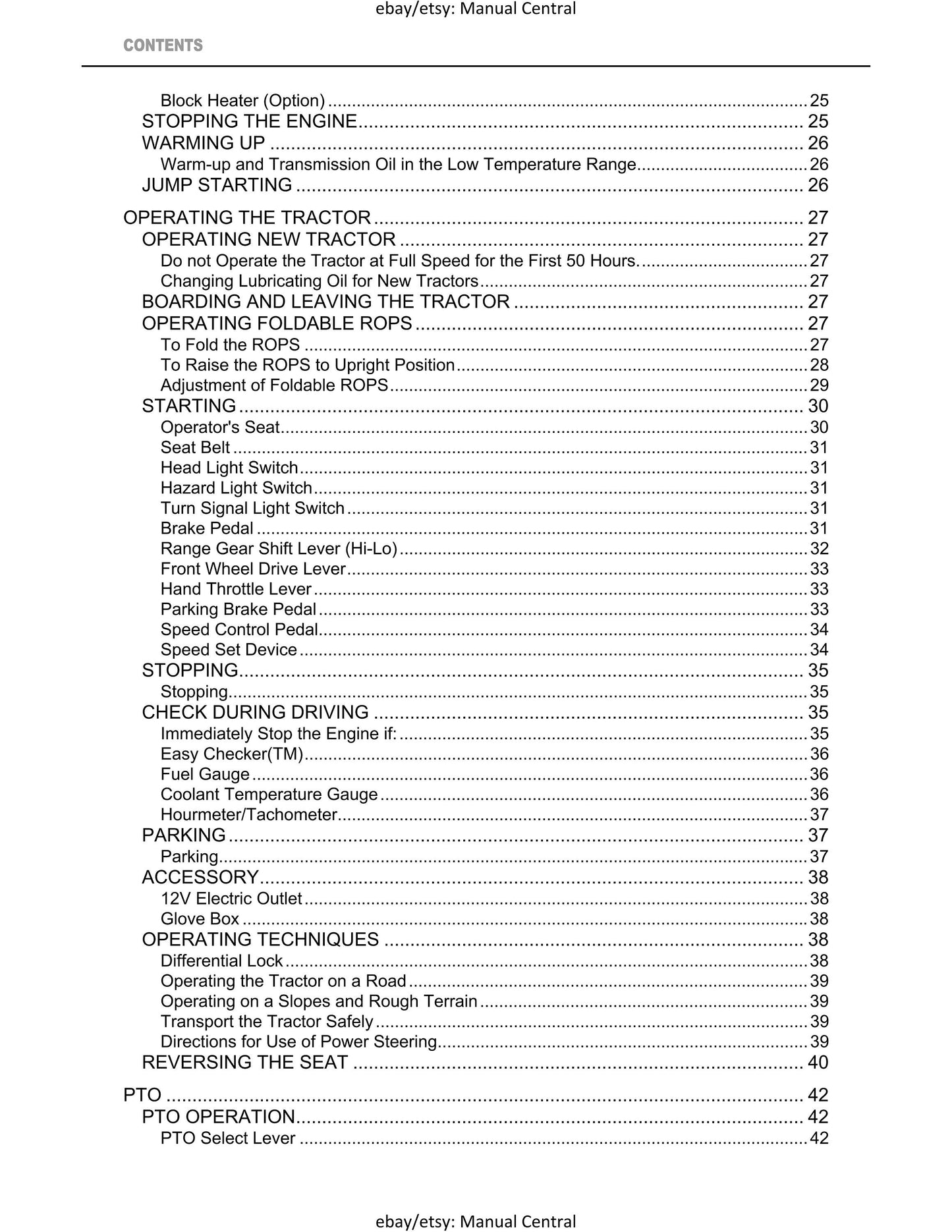 Kubota Tractor - Operator Manual - BX25DLB LA240A BT602