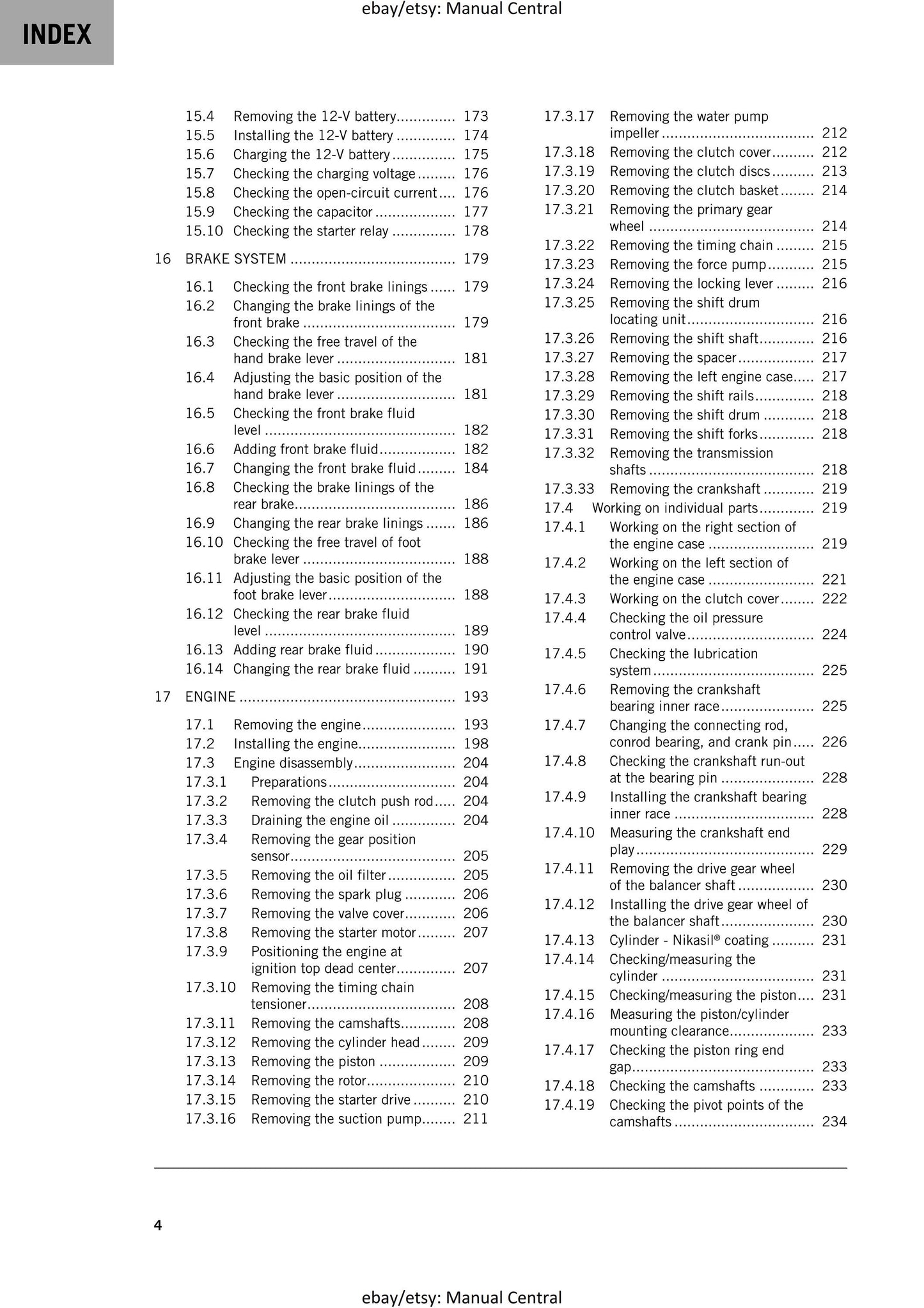 KTM 2020 - 350 Sx-f Xc-f - Service Workshop Repair Manual