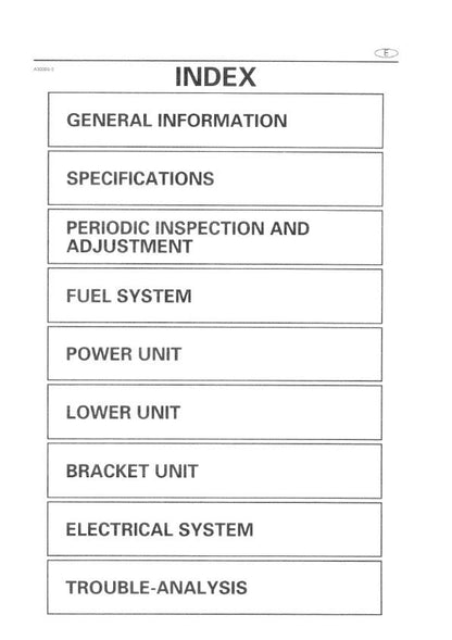 Yamaha Marine Outboards - Enduro E9.9C E15c - Kerosene E15NK - Workshop Service Repair Manual