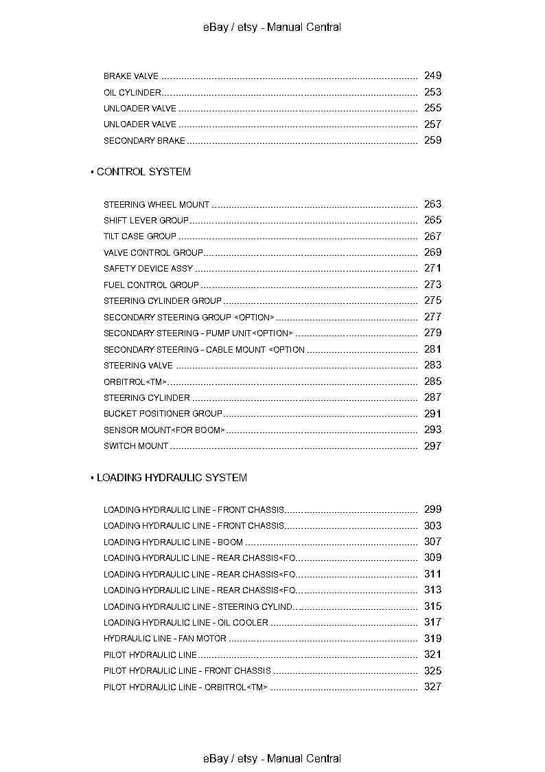 Kawasaki 90ZV-2 Wheel Loader - Part Catalog Manual