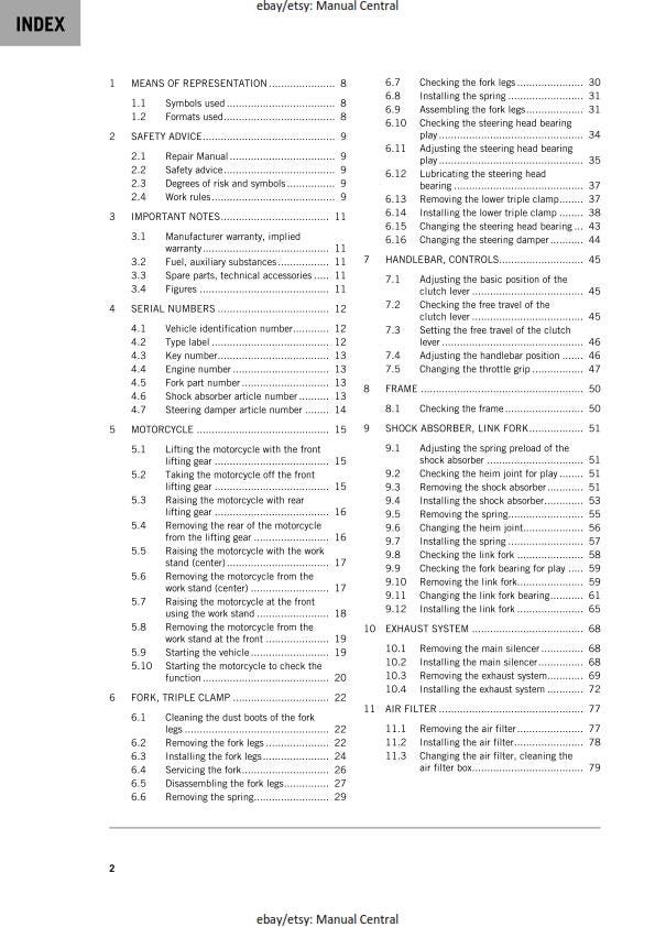 KTM 2021 - 890 Adventure & L - Service Workshop Repair Manual
