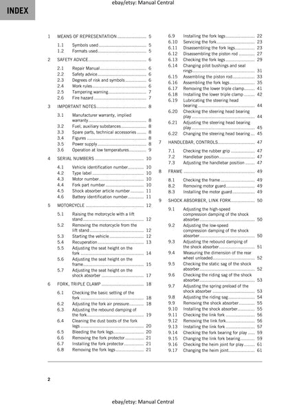 KTM 2020 - SX-E 5 - Service Workshop Repair Manual