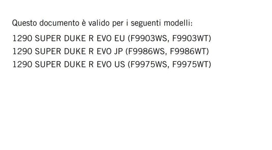 Italian Language - 2023 KTM - 1290 Super Duke R Evo - Manuale Di Riparazione