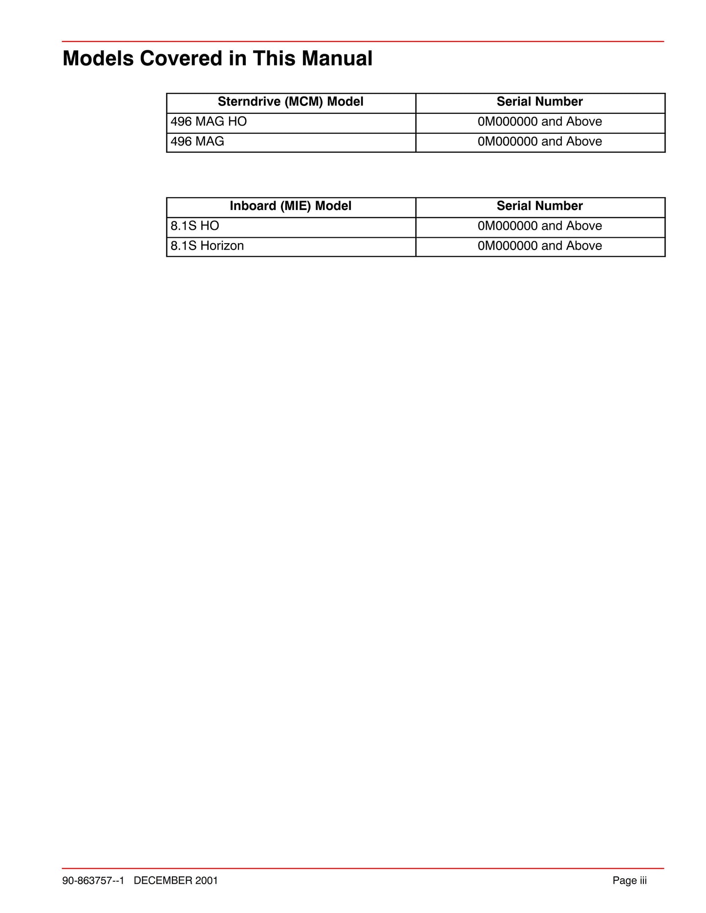 Mercury Mercruiser Service Manual 33 - PCM 555 Diagnostics - SN 0m000000 & Above