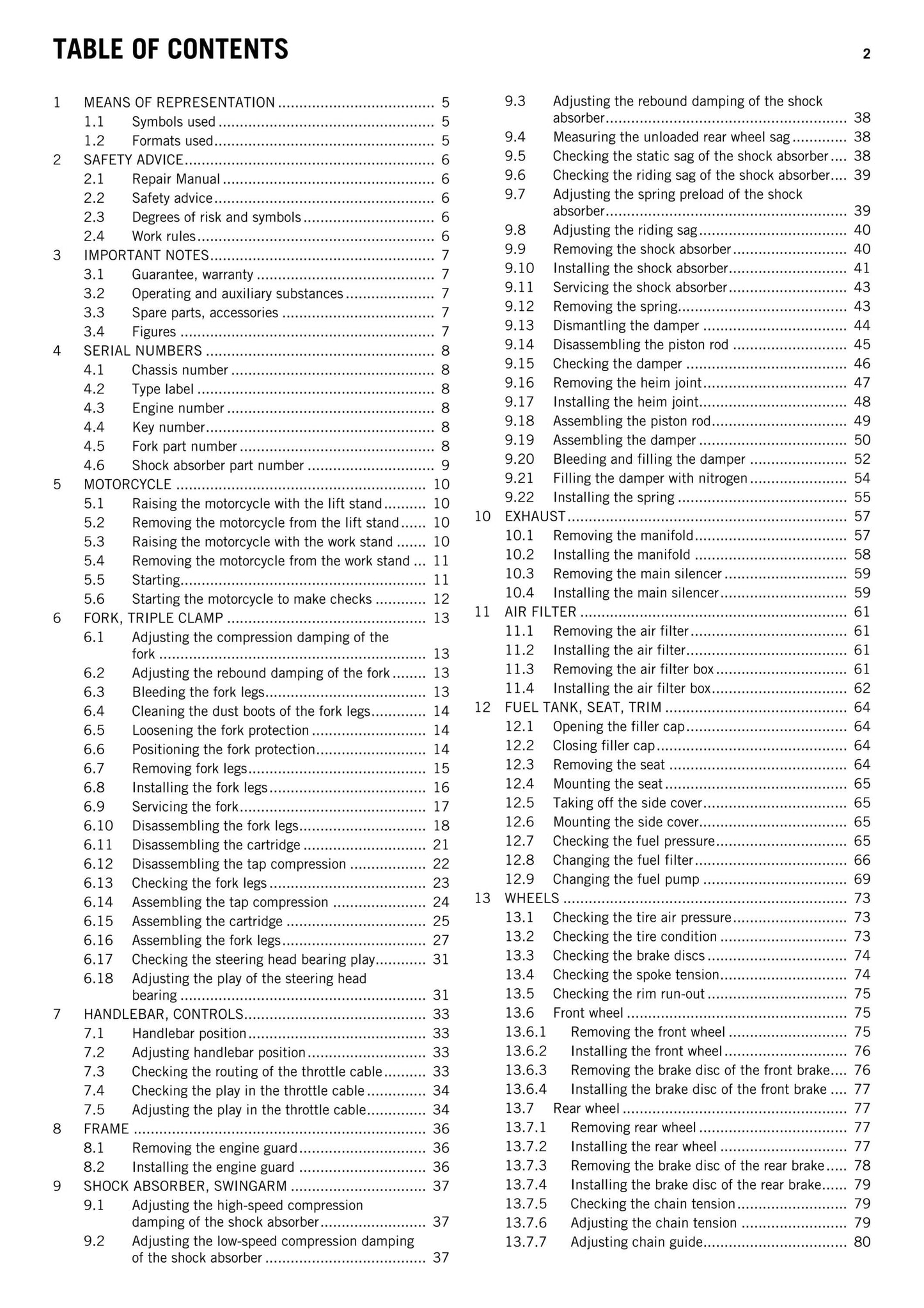 KTM 2011 - 690 Enduro R Eu Aus Uk Usa - Service Workshop Repair Manual
