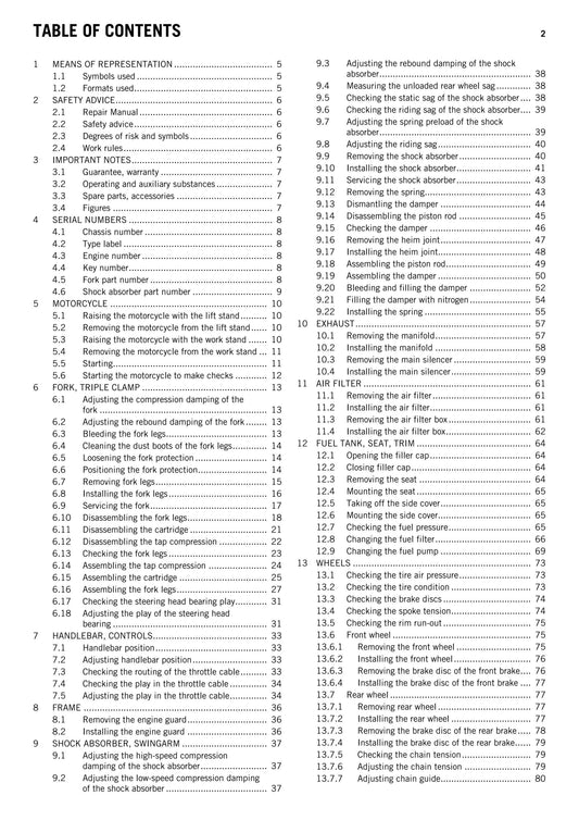 KTM 2011 - 690 Enduro R Eu Aus Uk Usa - Service Workshop Repair Manual