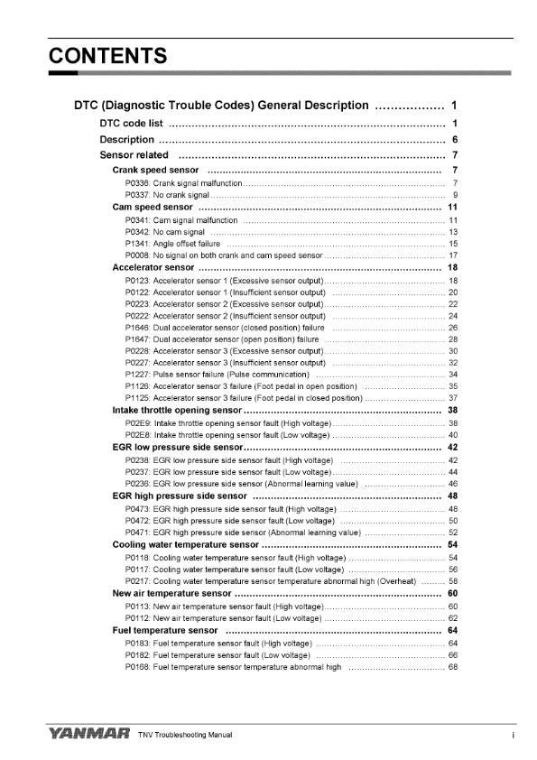 Yanmar Industrial Engine -  3TNV88 3TNV86  4TNV88 4TNV86 4TNV98 - Troubleshooting Manual