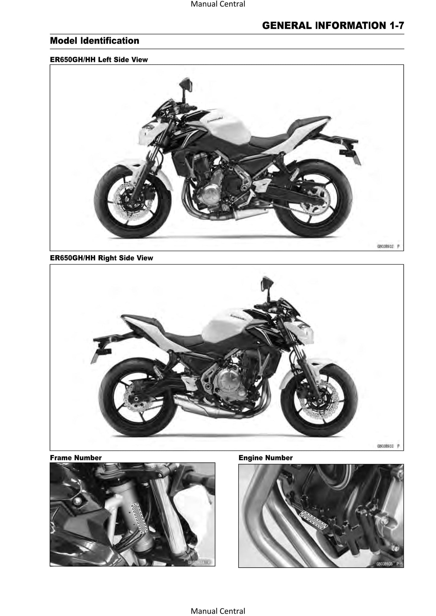Kawasaki 2017 Z650 ABS Workshop Service Repair Manual