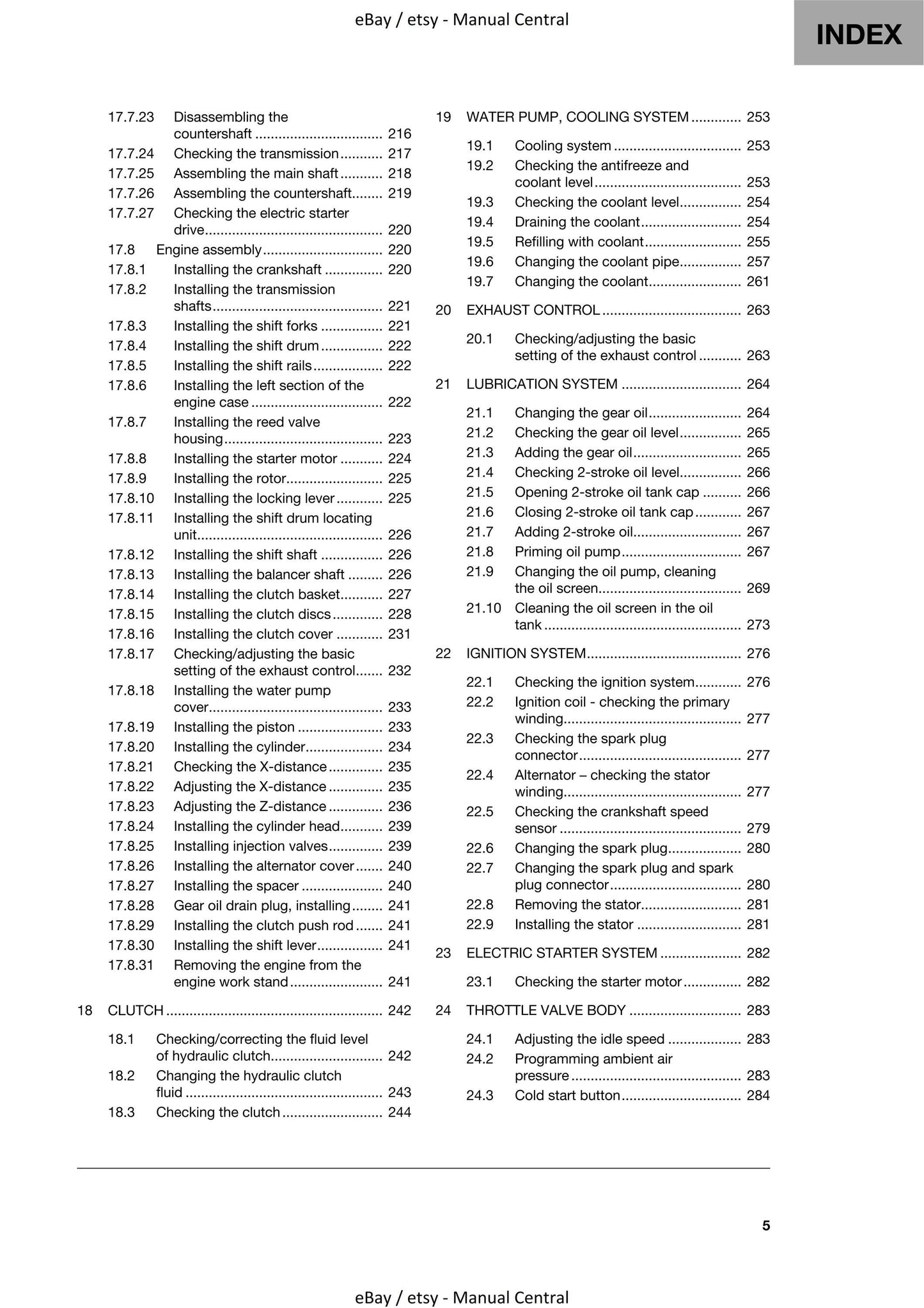 Husqvarna 2022 - TX 300i - Service Workshop Repair Manual