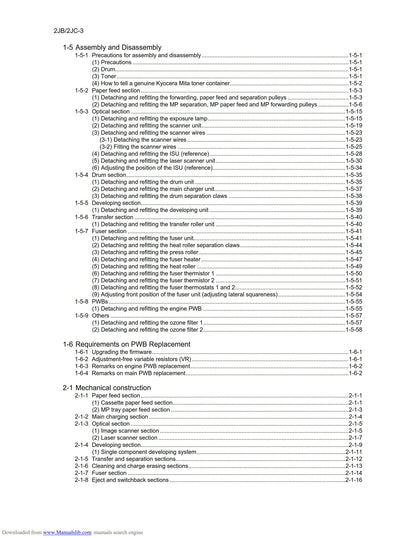 Kyocera KM-2540 KM-3040 - Service Workshop Repair Manual - May 2008