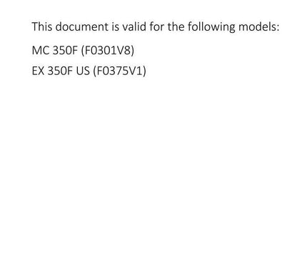 GasGas 2022 - EX MC 350F- Service Workshop Repair Manual