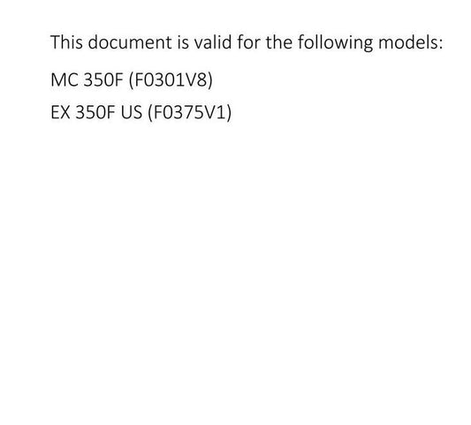 GasGas 2022 - EX MC 350F- Service Workshop Repair Manual