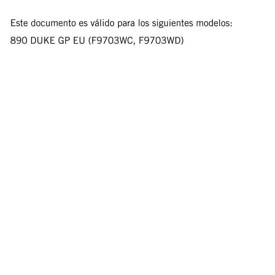 Spanish Language - KTM 2023 - 890 Duke GP - Manual de Reparacion