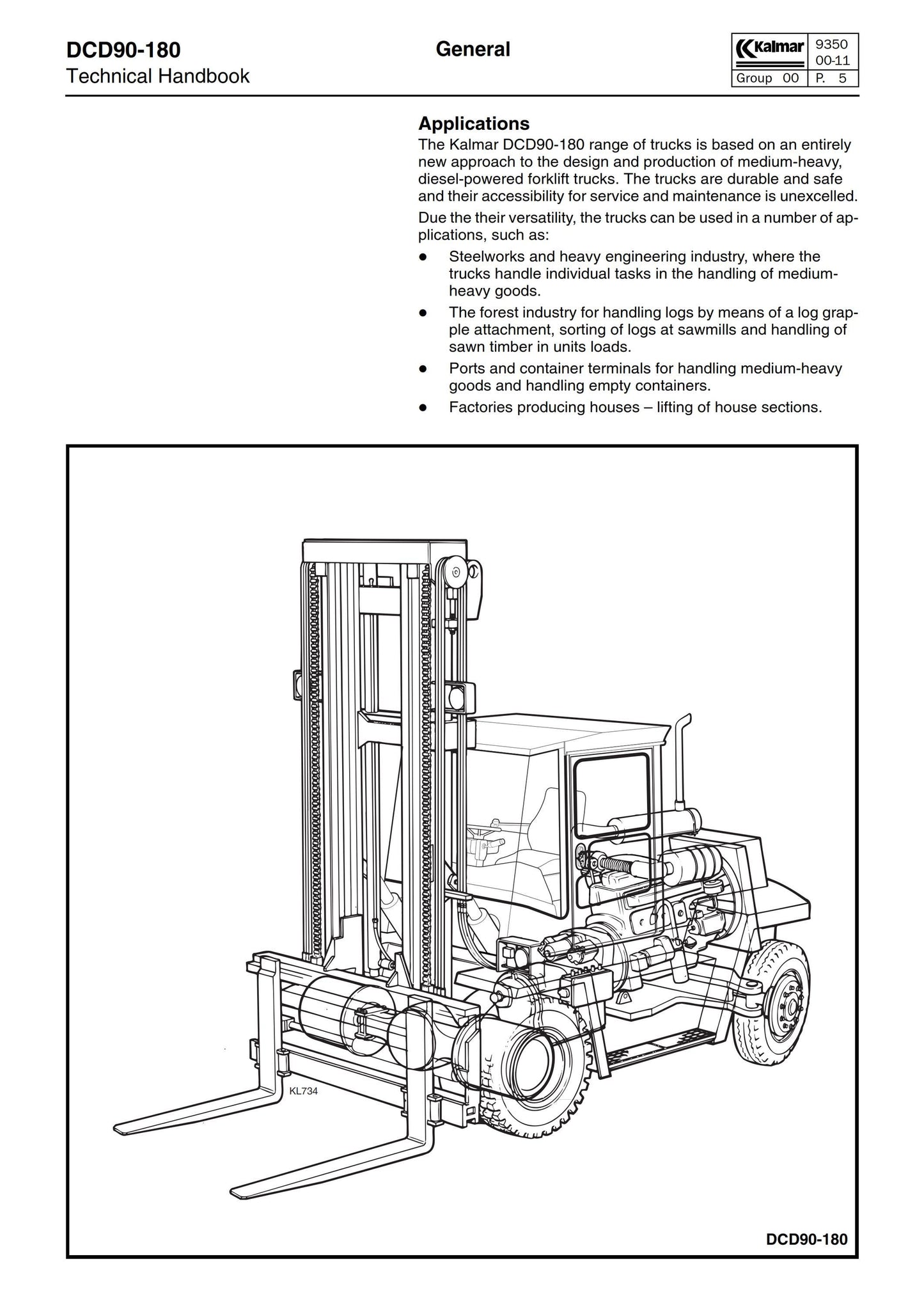 Kalmar Technical Handbook - DCD90-180 DCD70-32E3 70-40E5