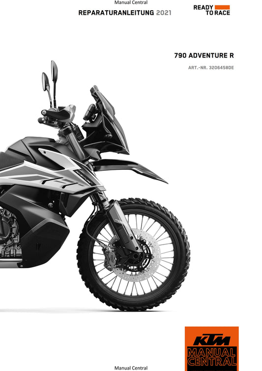 German Language - KTM 2021 - 790 Adventure R - Reparaturanleitung - Service Workshop Repair Manual