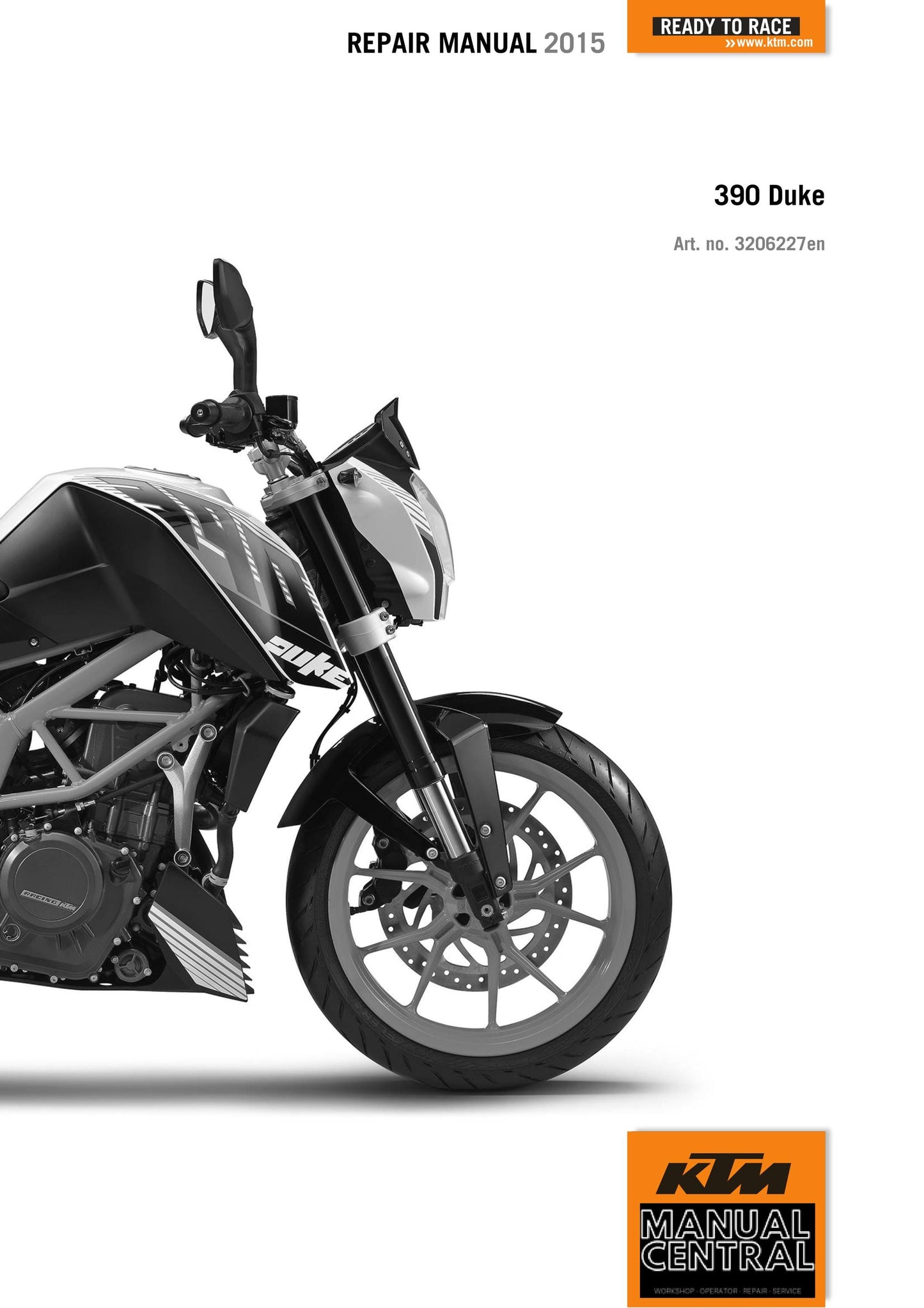 KTM 2015 - 390 Duke - Service Workshop Repair Manual