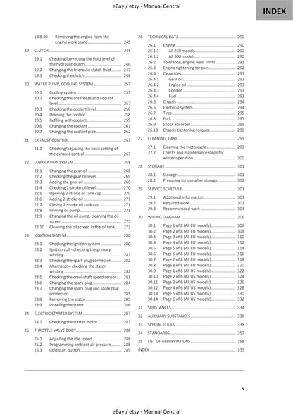 GasGas 2023 - EC 250 300 - Service Workshop Repair Manual
