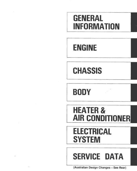 Nissan GTR R32 Series - RB26DETT Engine Workshop Service Repair Manual