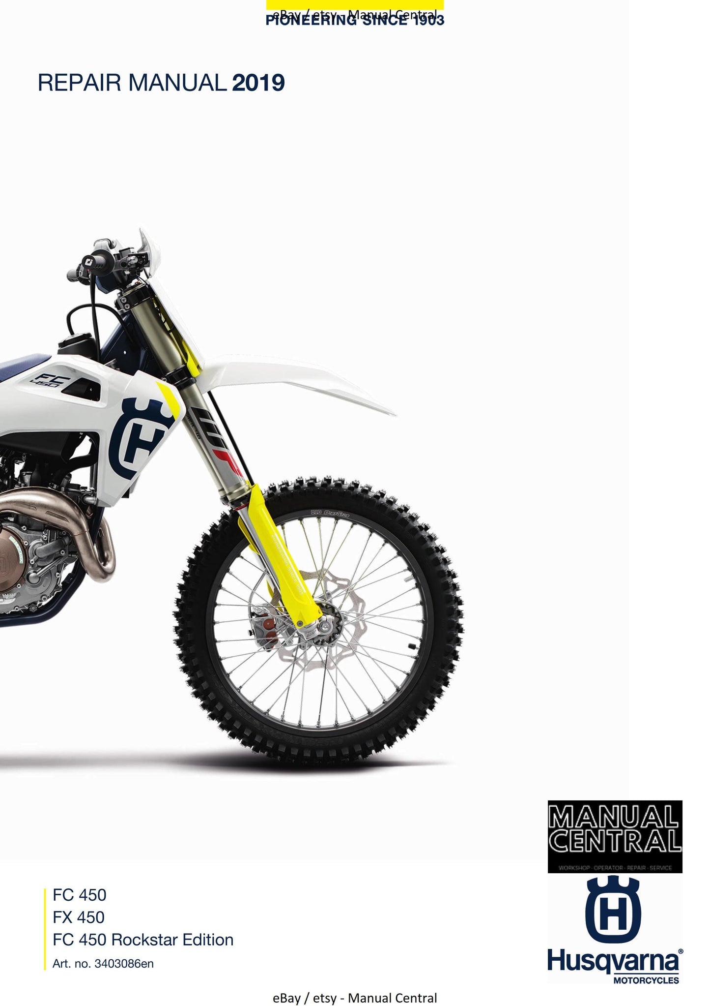 Husqvarna 2019 - FC FX 450 Rockstar Edition - Workshop Service Repair Manual
