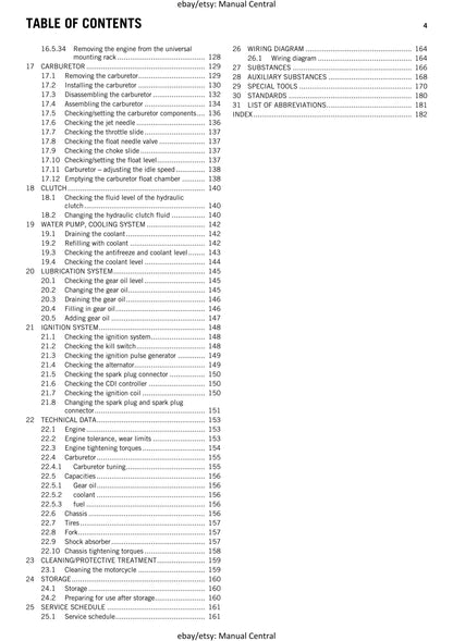 KTM 2016 - 65 SX - Service Workshop Repair Manual