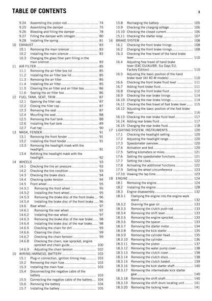 KTM 2015 - 250 300 Exc Six Days Factory Edition Xc-w - Service Workshop Repair Manual
