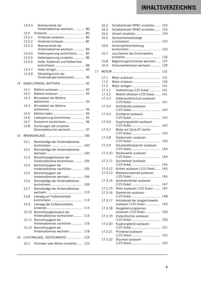 German Language - KTM 2016 - 125 200 Duke - Reparaturanleitung - Service Workshop Repair Manual