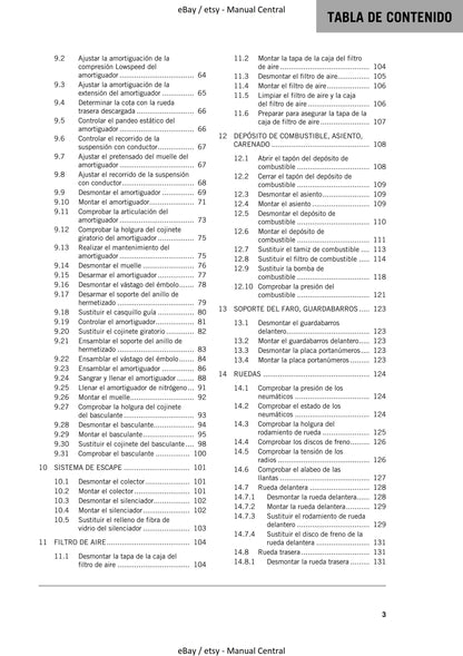 Spanish Language - KTM 2021 - 250 300 XC Tpi - Manual de Reparacion