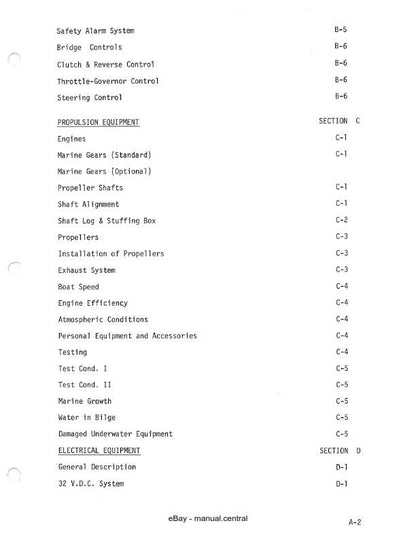 Bertram 58 Convertiable - Owners Manual