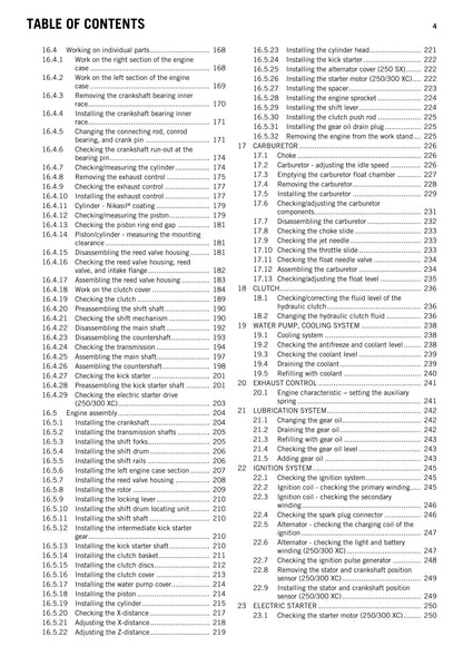 KTM 2015 - 250 300 SX XC Eu Us - Service Workshop Repair Manual
