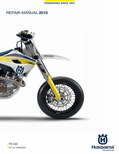 Husqvarna 2015 - FS 450 - Service Workshop Repair Manual