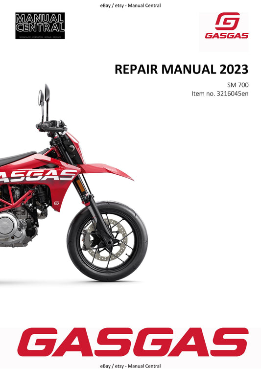GasGas 2023 - SM 700 US Edition - Service Workshop Repair Manual