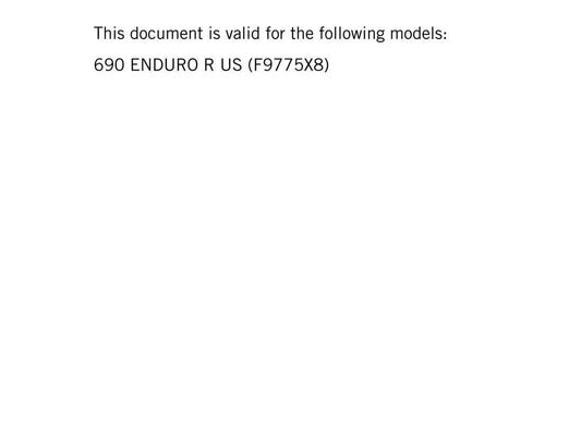 KTM 2024 - 690 Enduro R US EDITION - Service Workshop Repair Manual