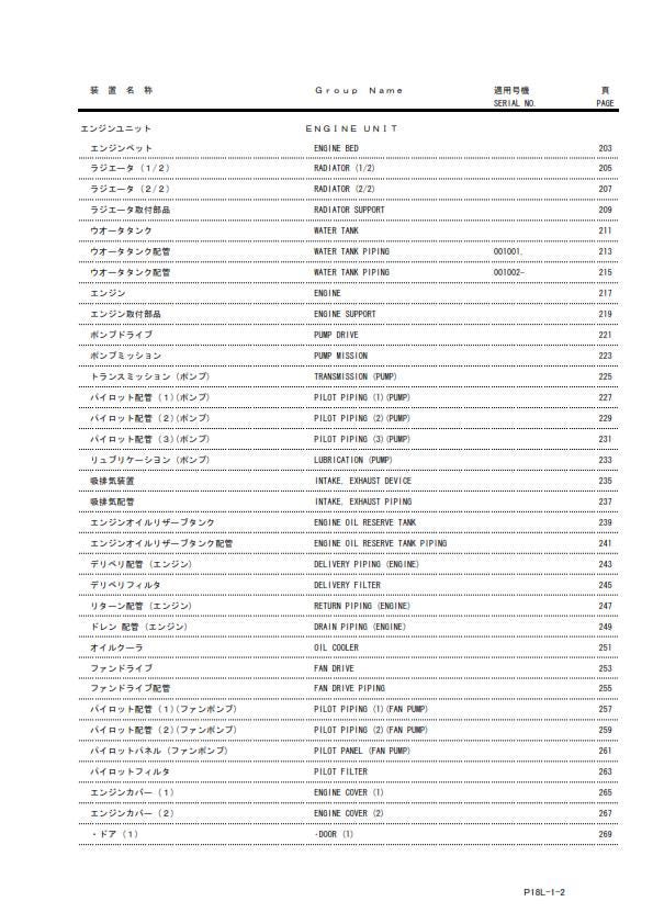 Hitachi EX2500-6 Hydraulic Excavator - Parts Manual