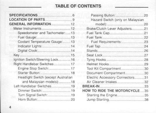 Kawasaki ZZ-R 1200 Owners Manual - zx1200-c1/d1
