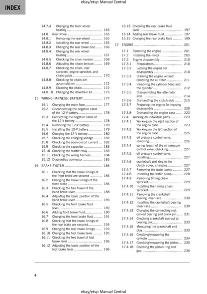 KTM 2024 - 450 Sx-f Xc-f - Service Workshop Repair Manual