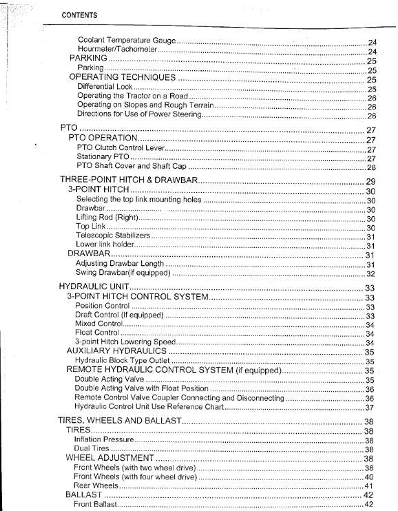 Kubota Tractor - L4400 Operator Manual