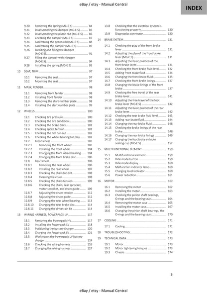 GasGas 2023 - MC-E 3 5 - Service Workshop Repair Manual